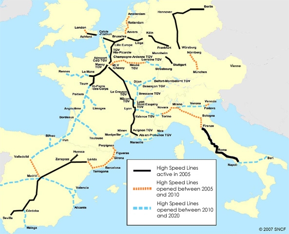 30 Europe High Speed Rail Map - Map Online Source
